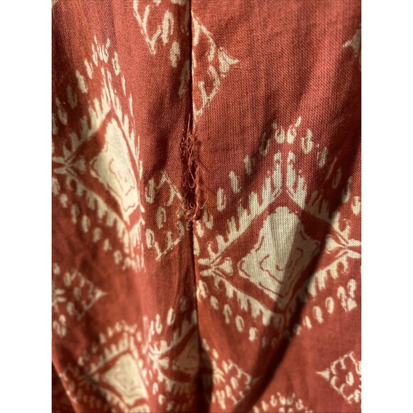 Zara Jumpsuit Women's Size Small Orange Spaghetti Straps Spring Summer - Picture 7 of 7